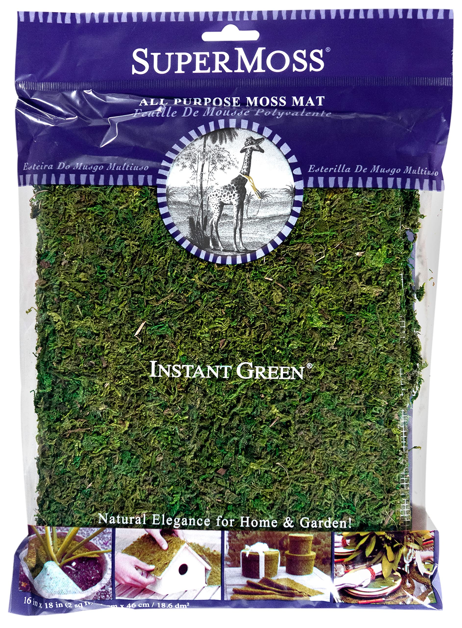 Amazon.com: SuperMoss (22420) InstantGreen Moss Mat, Fresh Green